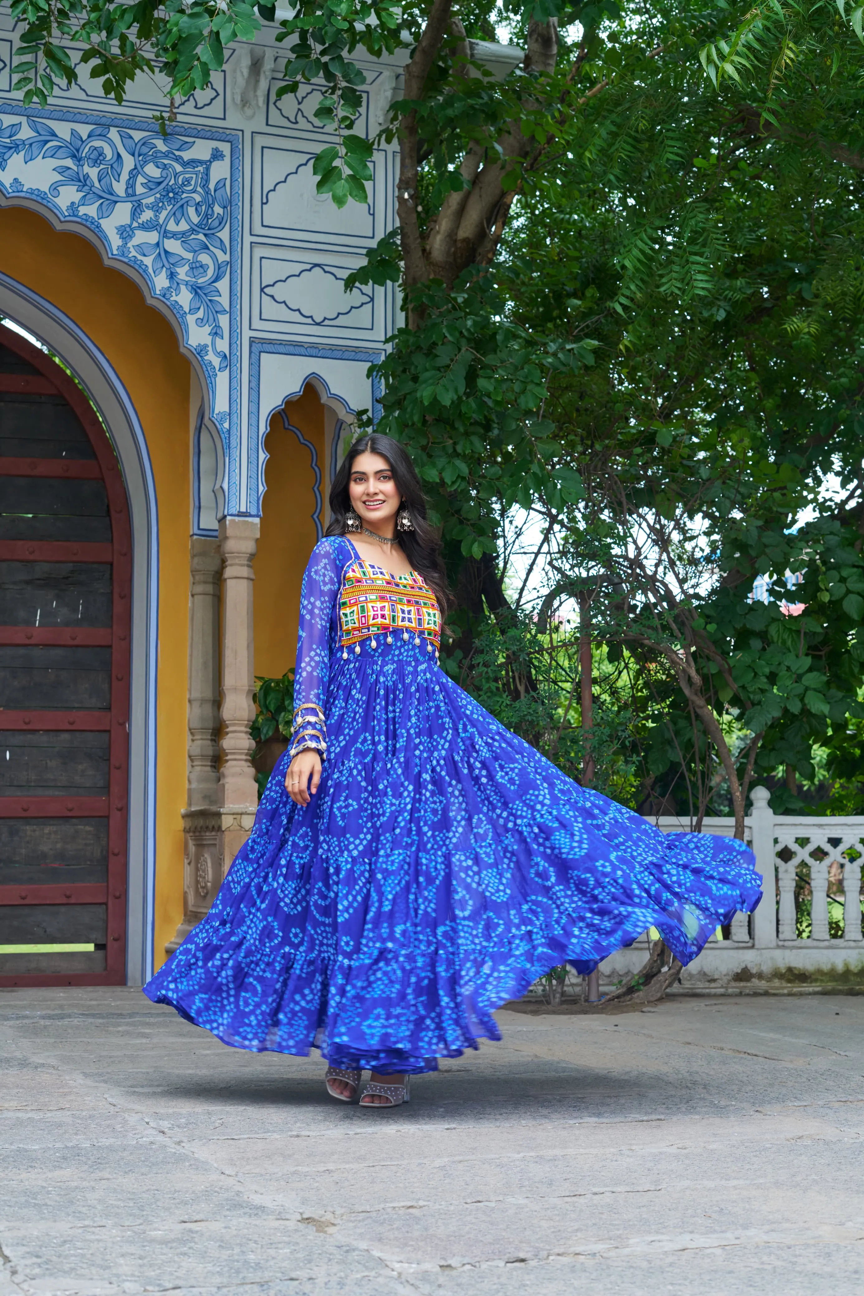 Bandhani Print Work Navratri outfits - Image 29 in Surat